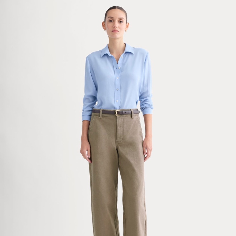 Everlane The Utility Wide-Leg Pant | Taupe